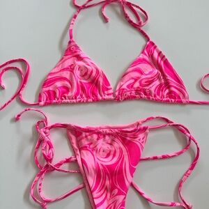 Frankie's Bikinis x Naomi Pink Bikini